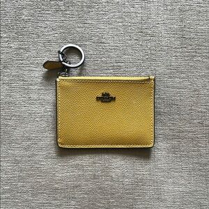Coach Yellow Keychain Wallet